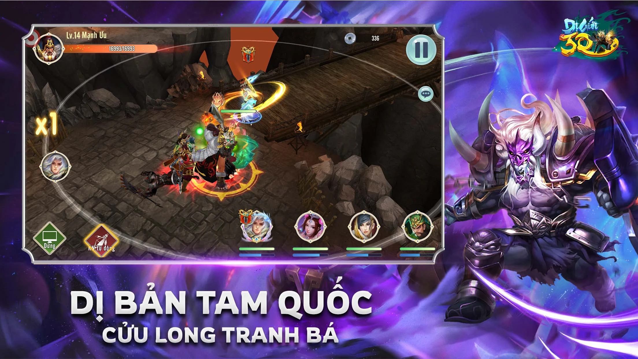 Dị Giới 3Q chính thức ra mắt, đưa game thủ bước vào thế giới Tam Quốc đầy dị biệt