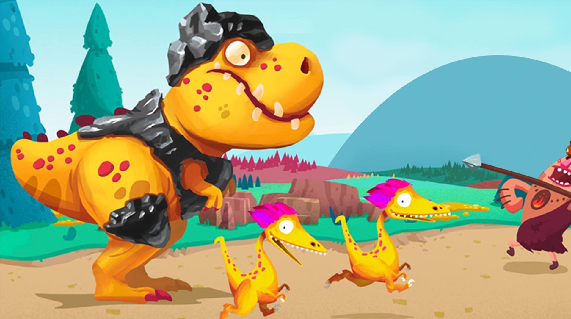 Dino Bash - Dinosaurs v Cavemen Tower Defense Wars