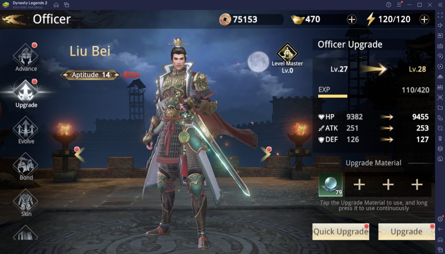 Cómo aumentar tu índice de batalla en Dynasty Legends 2