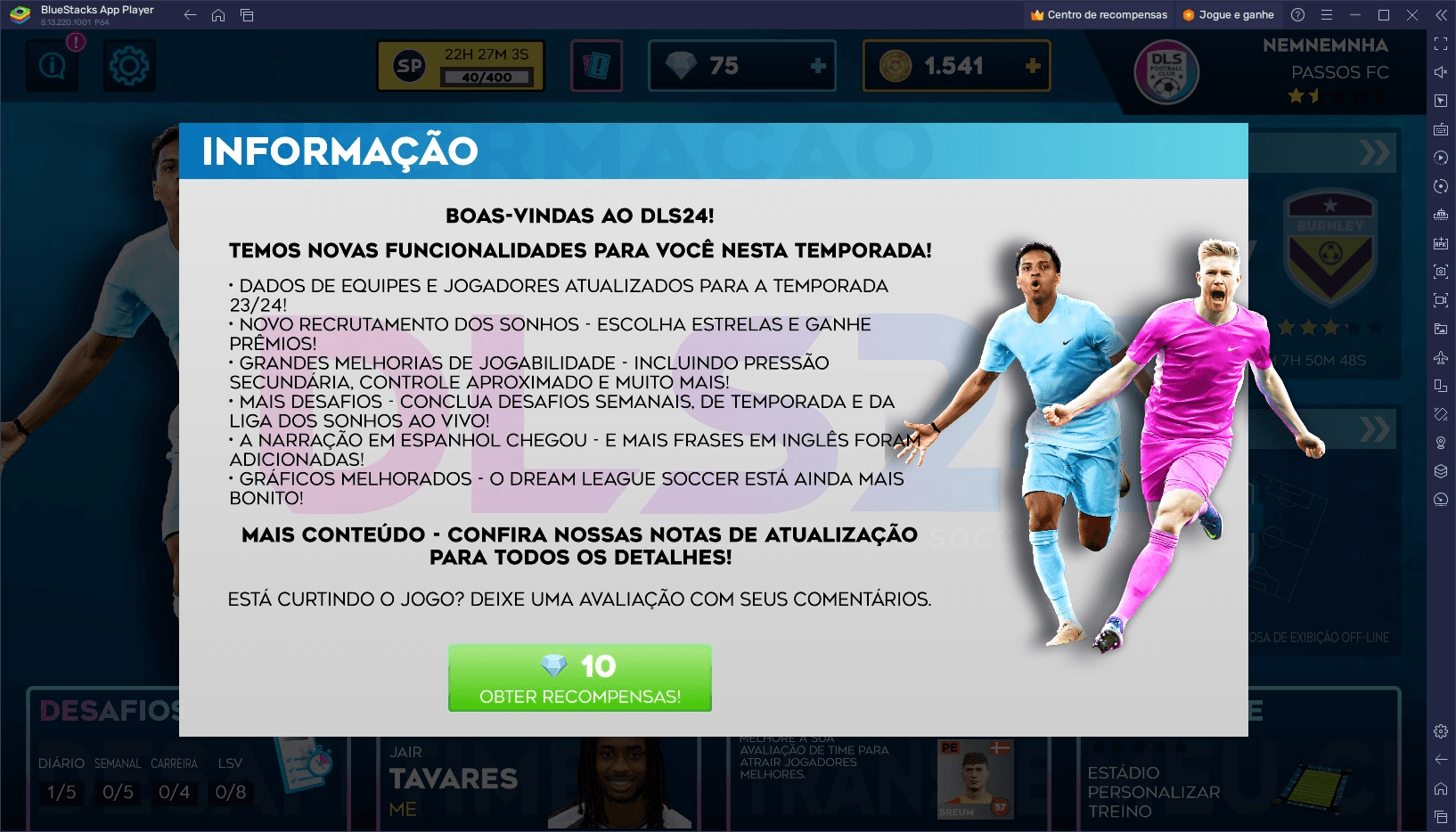 Atualização de Dezembro do Dream League Soccer 2024 – Time dos Sonhos