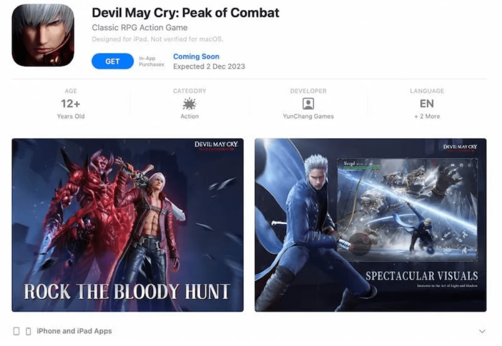 Devil May Cry: Peak of Combat ấn định ngày phát hành trên toàn cầu