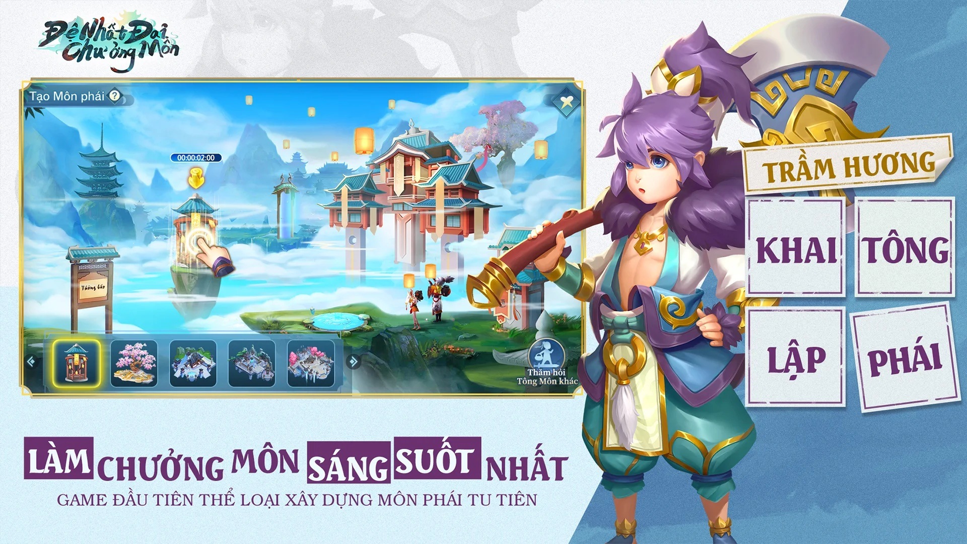 Đệ Nhất Đại Chưởng Môn: Game quản lý xây dựng môn phái đã chính thức ra mắt