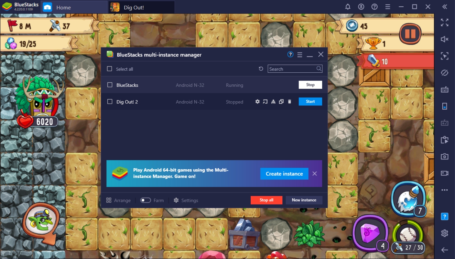 Installing Dig Out! Gold Digger on PC | BlueStacks