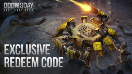 แพ็ค Stamina, Resource Packs และสินค้าอื่นๆ อีกมากมายใน Doomsday: Last Survivors โดยใช้ Redeem Code