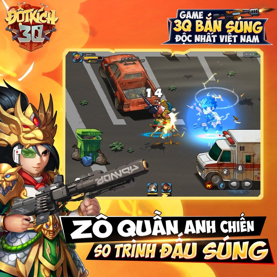 Đột Kích 3Q: Game Tam quốc theo phong cách… bắn súng