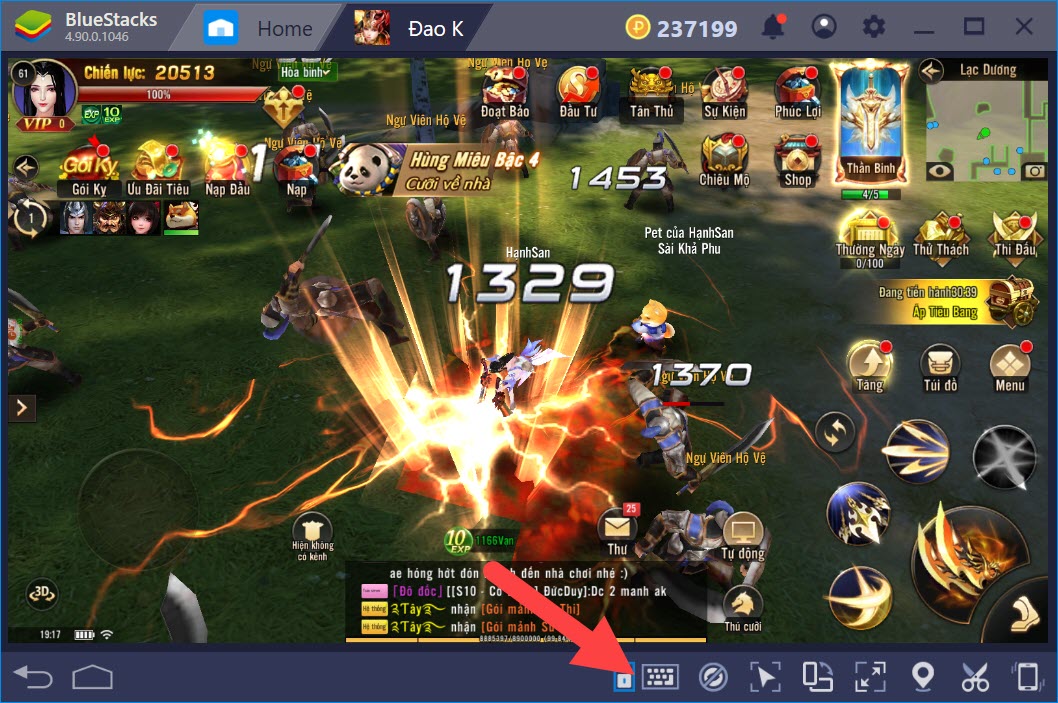 Thiết lập Game Controls khi chơi Đao Phong Giang Hồ với BlueStacks