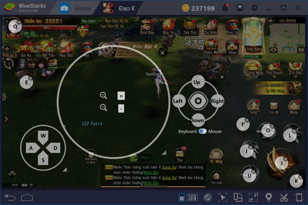 Thiết lập Game Controls khi chơi Đao Phong Giang Hồ với BlueStacks