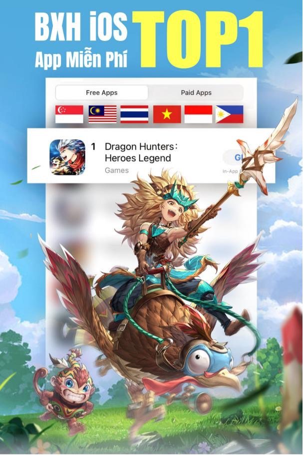 Dragon Hunters: Heroes Legend đột phá hơn 1 triệu đăng ký trước, ra mắt 26/4