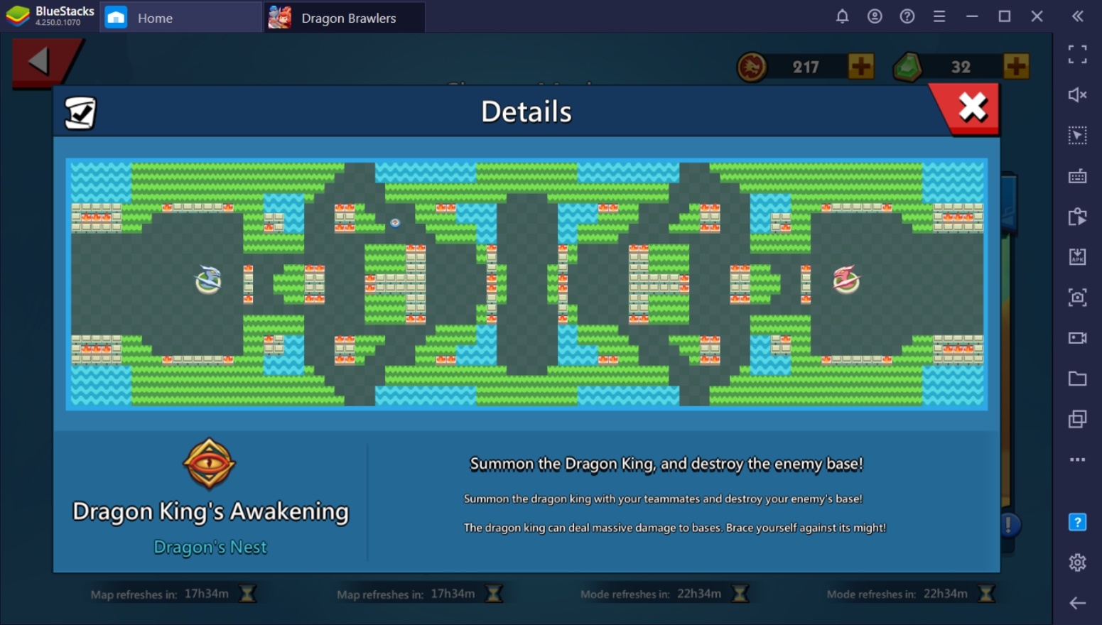 Режимы игры Dragon Brawlers | BlueStacks