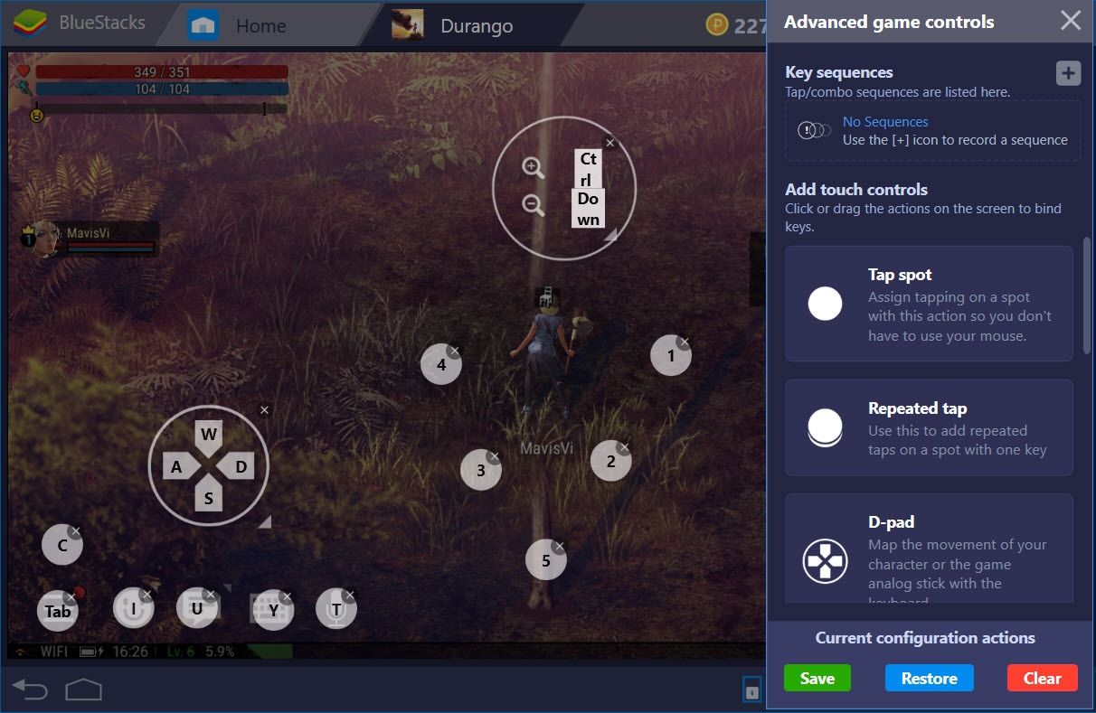 Thiết lập Game Controls khi chơi Durango: Wild Lands với BlueStacks