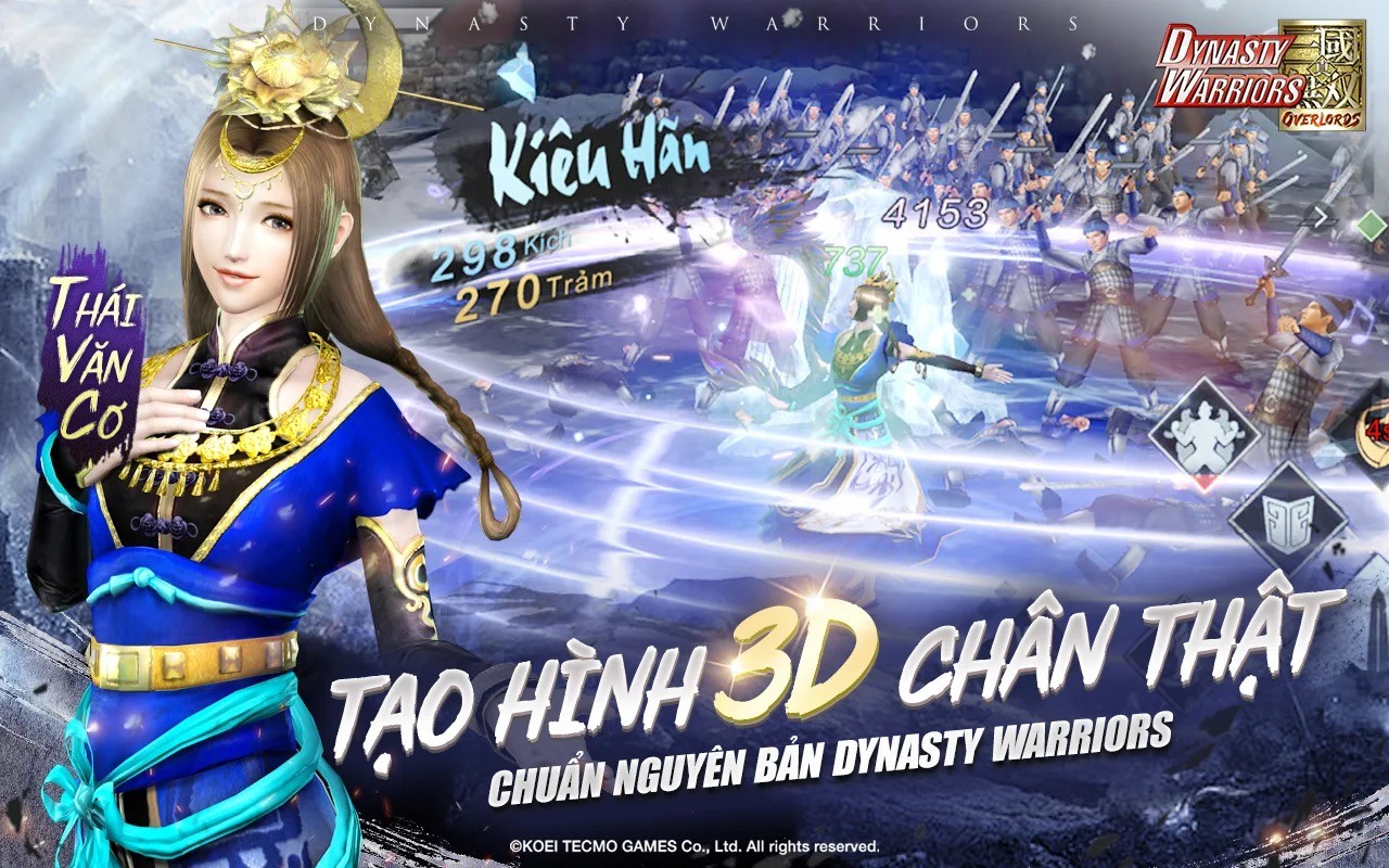 Dynasty Warriors: Overlords tung hình ảnh VIệt hóa, mở đăng ký trước