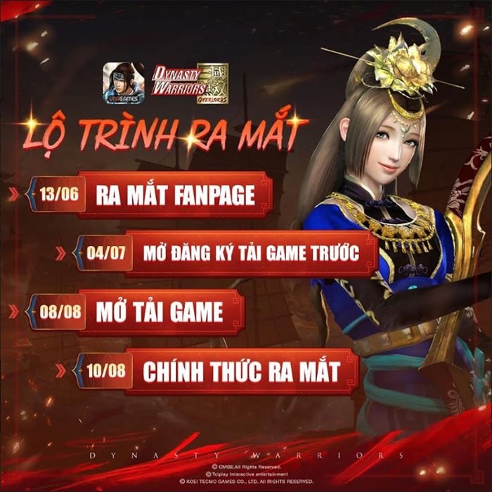 Dynasty Warriors: Overlords ấn định ra mắt chính thức ngày 10/8