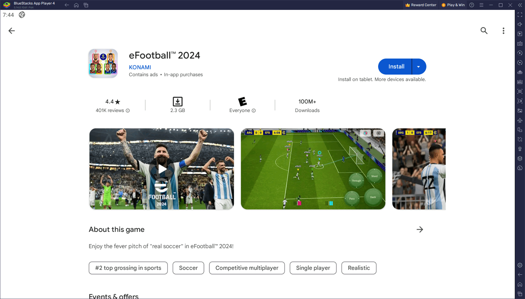 Download & Play eFootball 2024 on PC & Mac (Emulator).