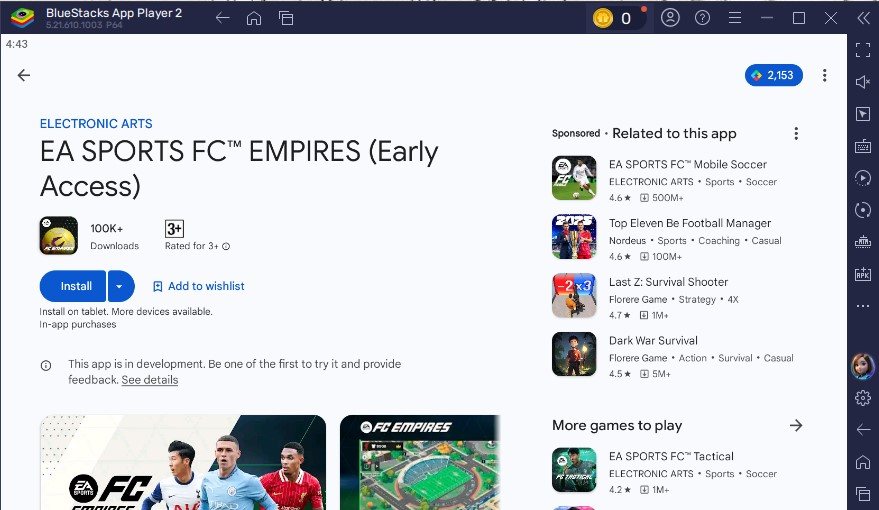 Panduan Instalasi Game EA SPORTS FC™ EMPIRES di PC dengan BlueStacks!