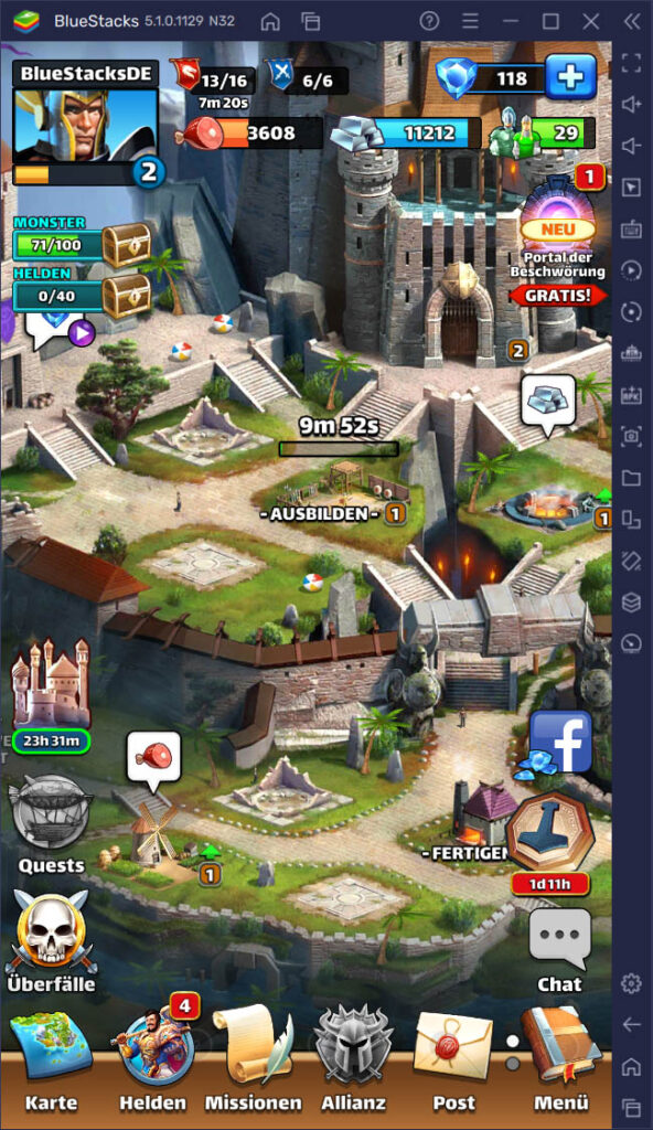 Empires & Puzzles Ressourcen & FarmingLeitfaden BlueStacks