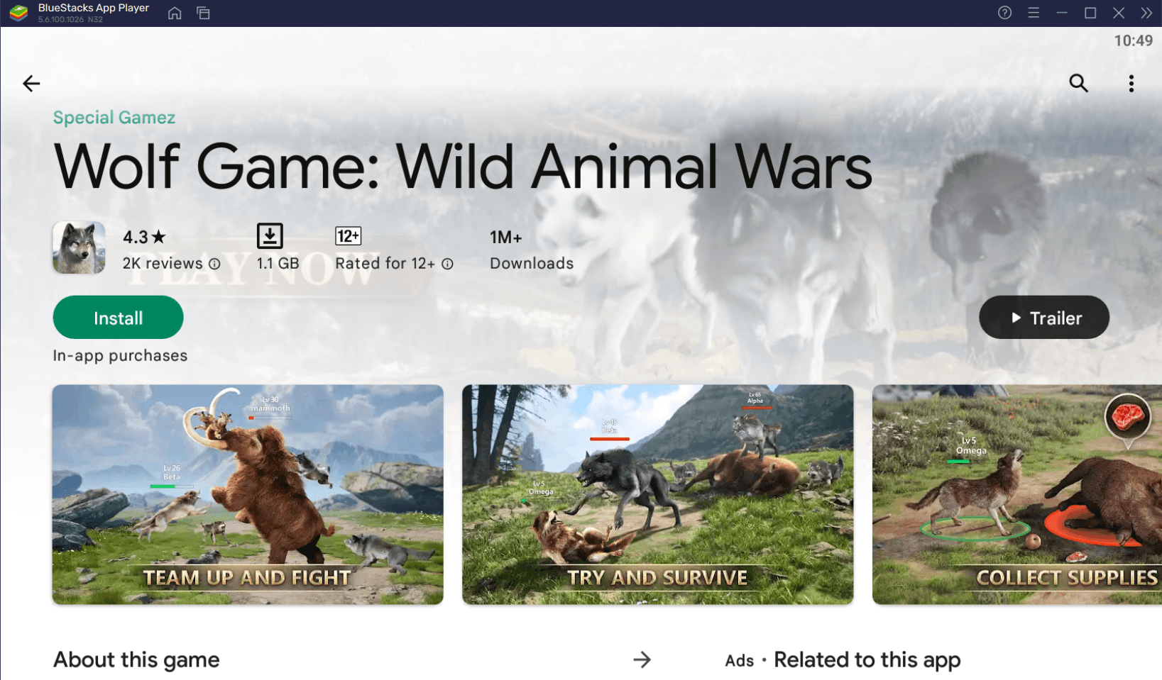 Cara Mudah Memainkan Wolf Game: Kingdom Animal Wars di PC Dengan BlueStacks