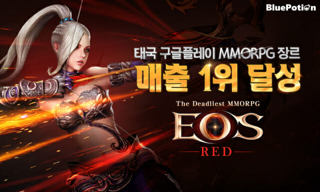 블루포션게임즈 '에오스레드', 태국 구글플레이 스토어 MMORPG 매출 1위