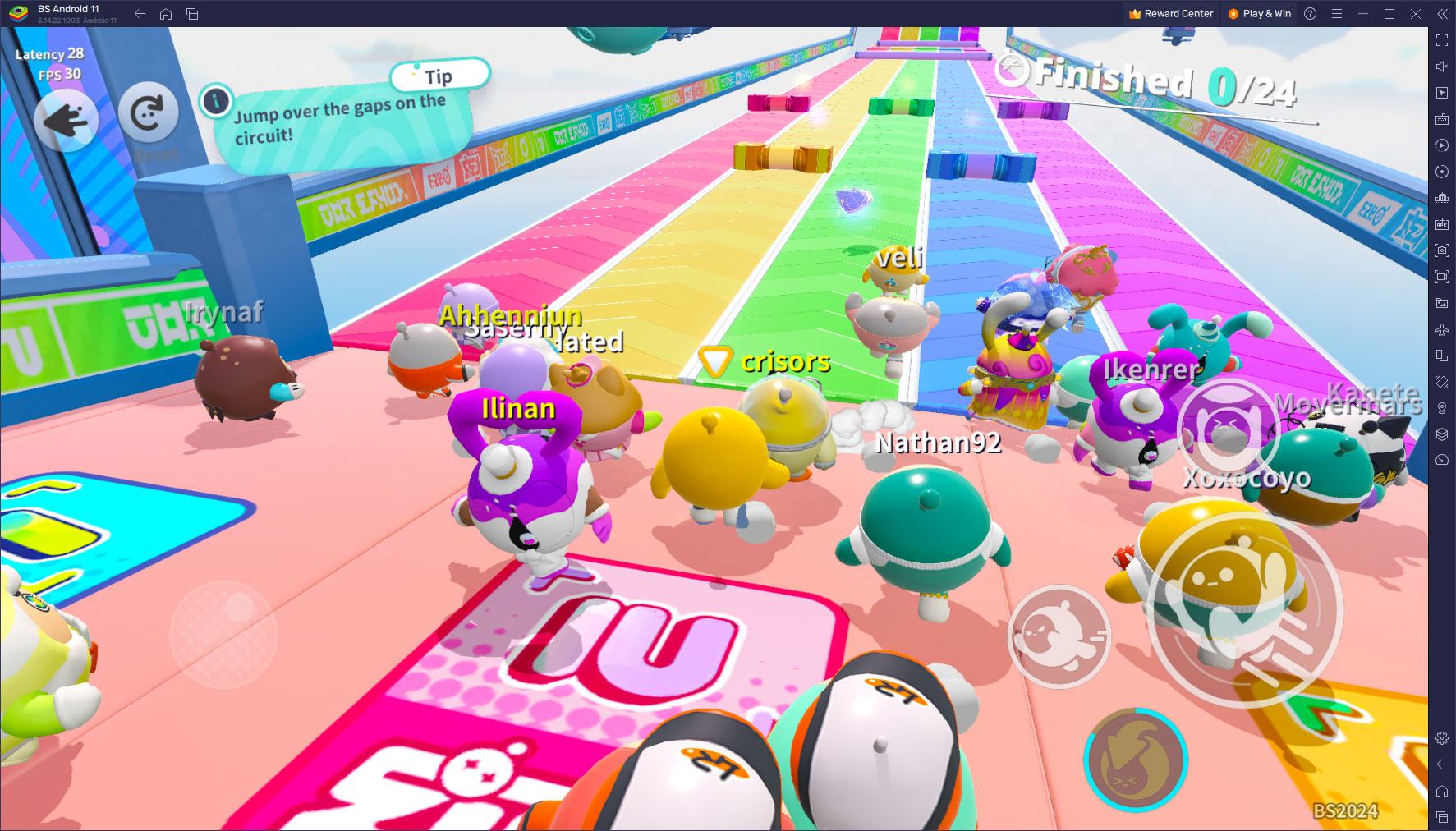 Cùng chơi game casual vui nhộn Eggy Party trên PC với BlueStacks