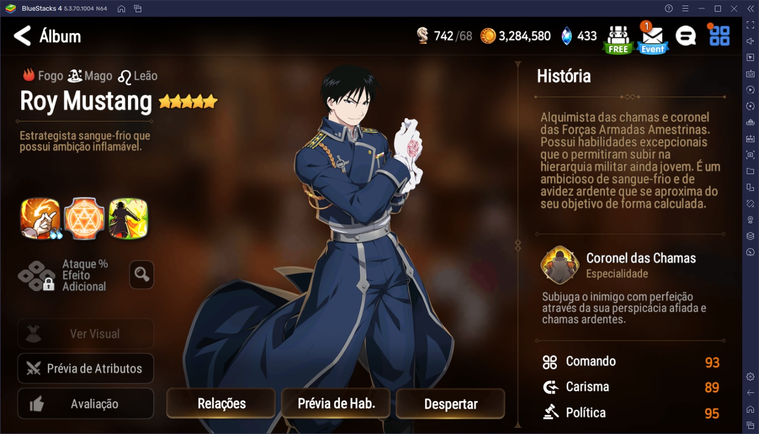 Guia de Herói de Epic Seven - Roy Mustang - Habilidades, Builds, Recomendações de Equipes e Mais