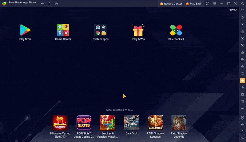 Click on the Airplane Mode icon on the Side toolbar