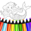 Mermaid Coloring:Mermaid games