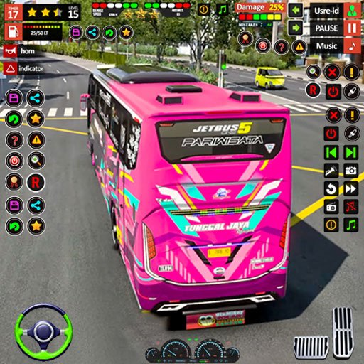 permainan bus mengemudi bus