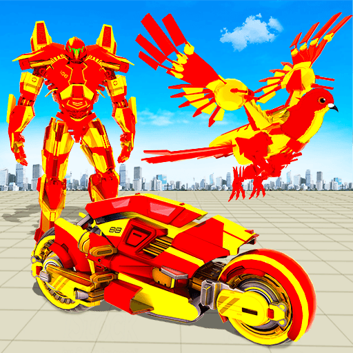 Flying Spy Pigeon Robot Transform Bike Robot Games
