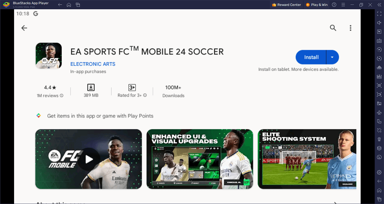 Cùng chơi game bóng đá FC Mobile trên PC với BlueStacks
