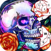 Skull Coloring Games-Free offline games for adults