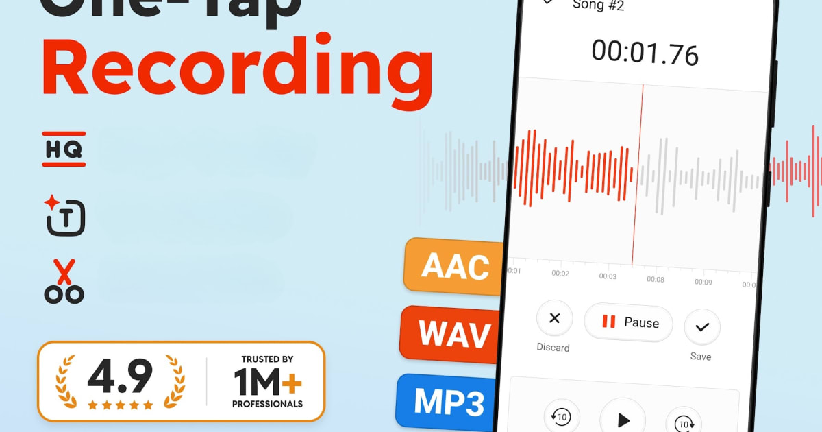 Download and run Sound Recorder Plus: Voice Rec on PC & Mac (Emulator)