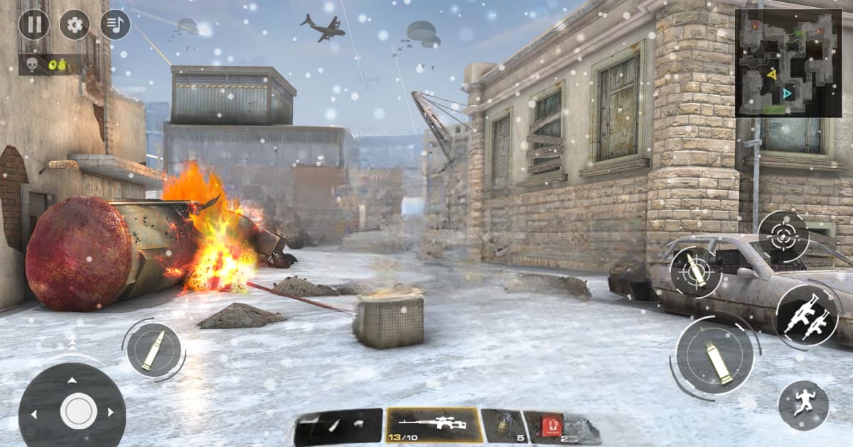 Télécharger et Jouer à jeu de guerre mission pistolet sur PC & Mac ...