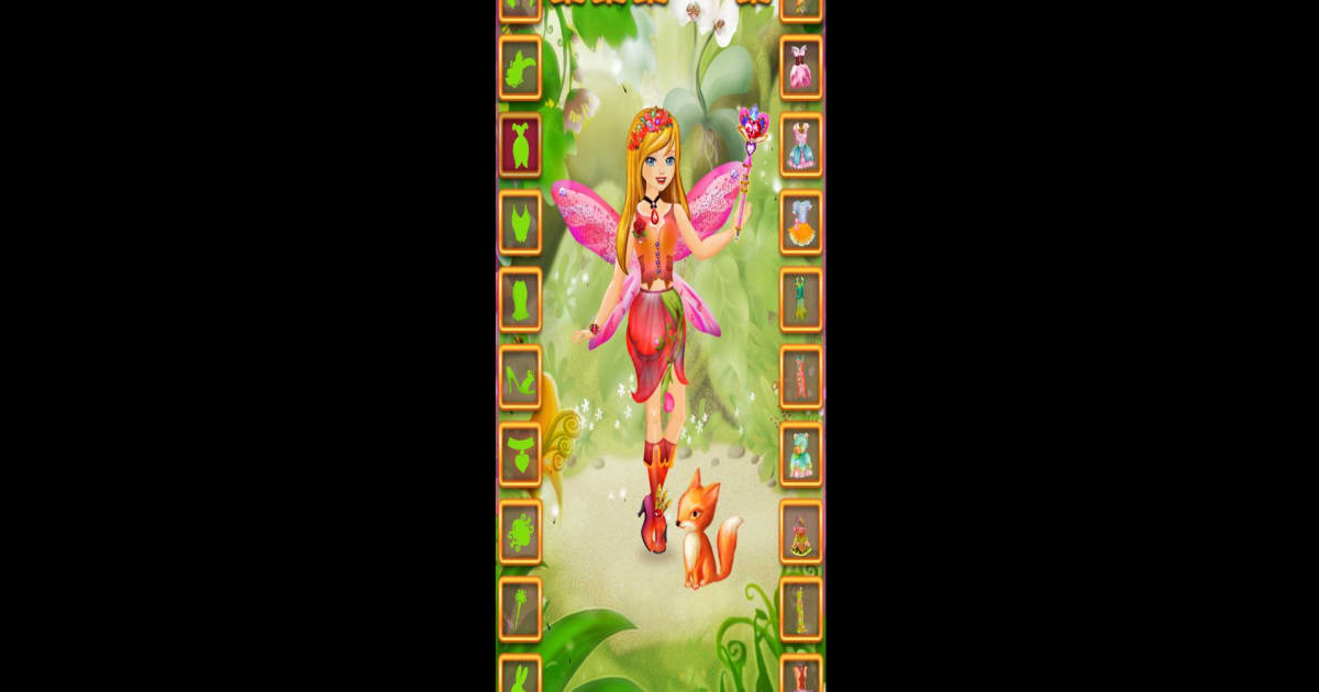 green emerald velvet dress Fairy Dress Up Games