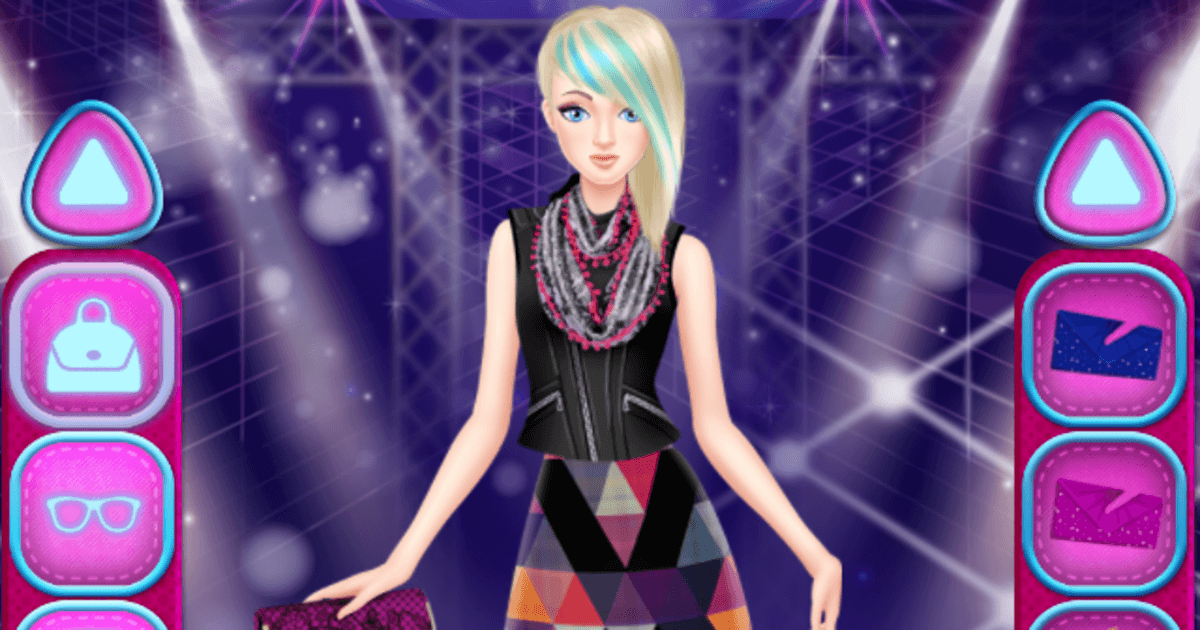 green emerald velvet dress Fashion Show Dress Up Game for Girls main image 0