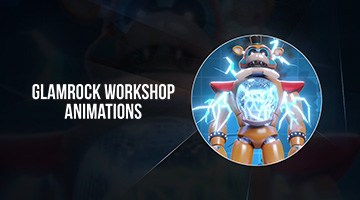 Five Nights at Freddy's 1 Glamrock Animatronics Workshop Animations 