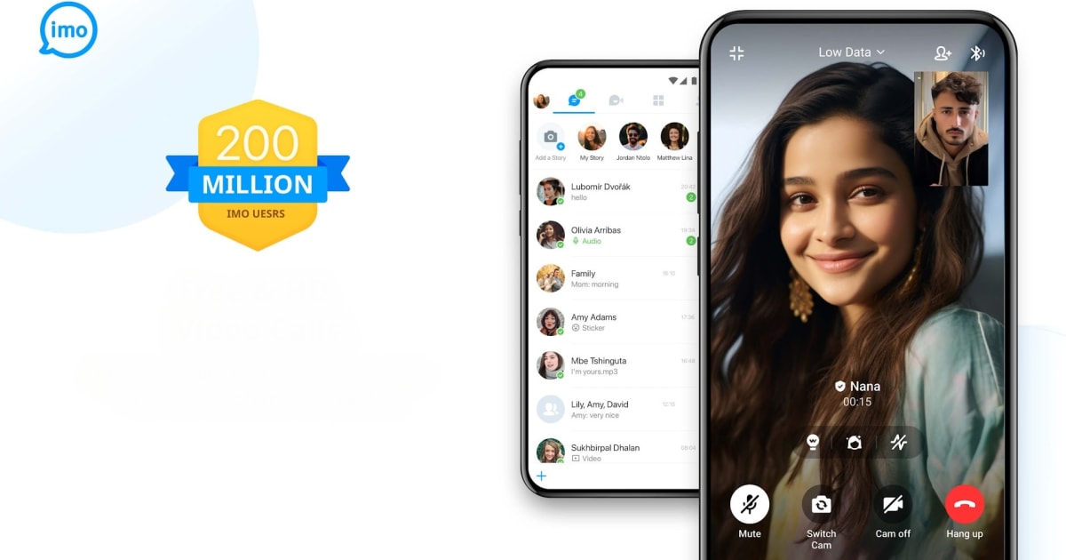 imo hd video call and chat