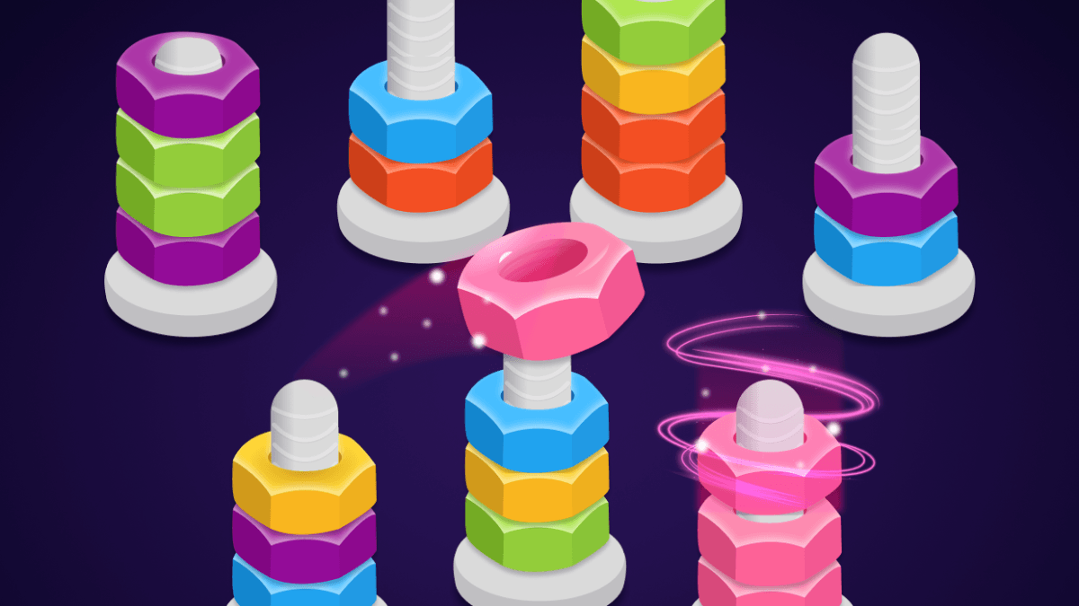 Download & Play Nuts & Bolts - Color Sort Game on PC & Mac (Emulator)