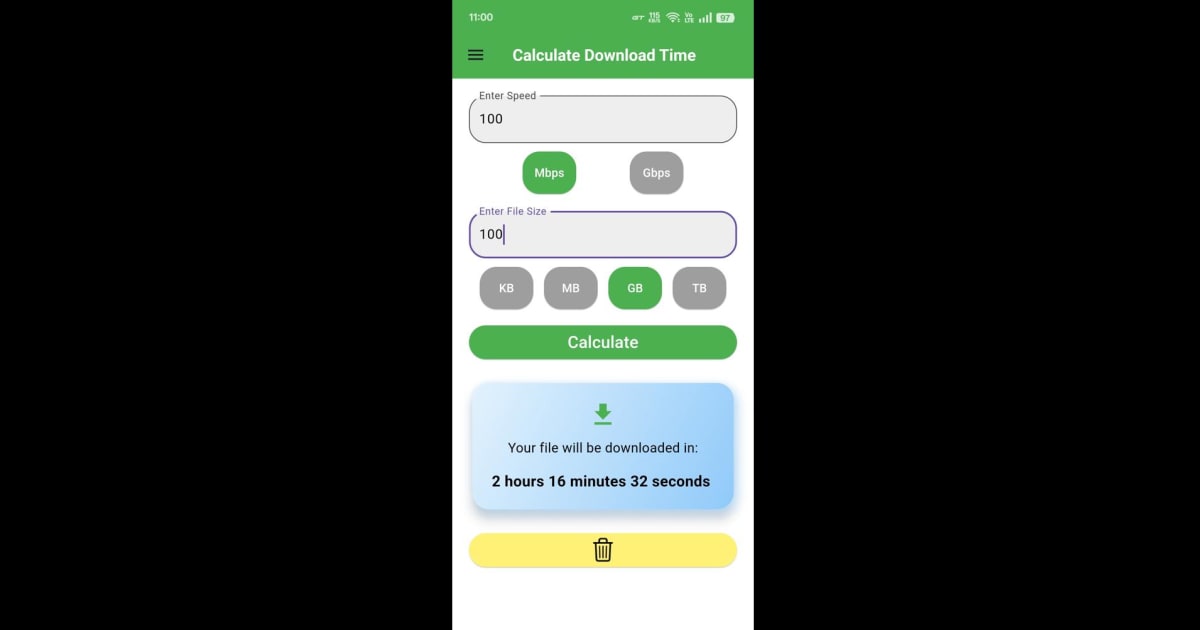 Baixe e rode Download Time Calculator no PC e Mac (emulador)