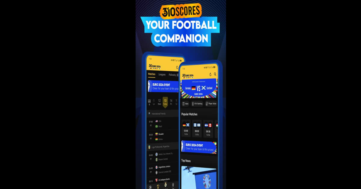 Download Play 310Scores: Live Scores News on PC Mac (Emulator) - Main Image