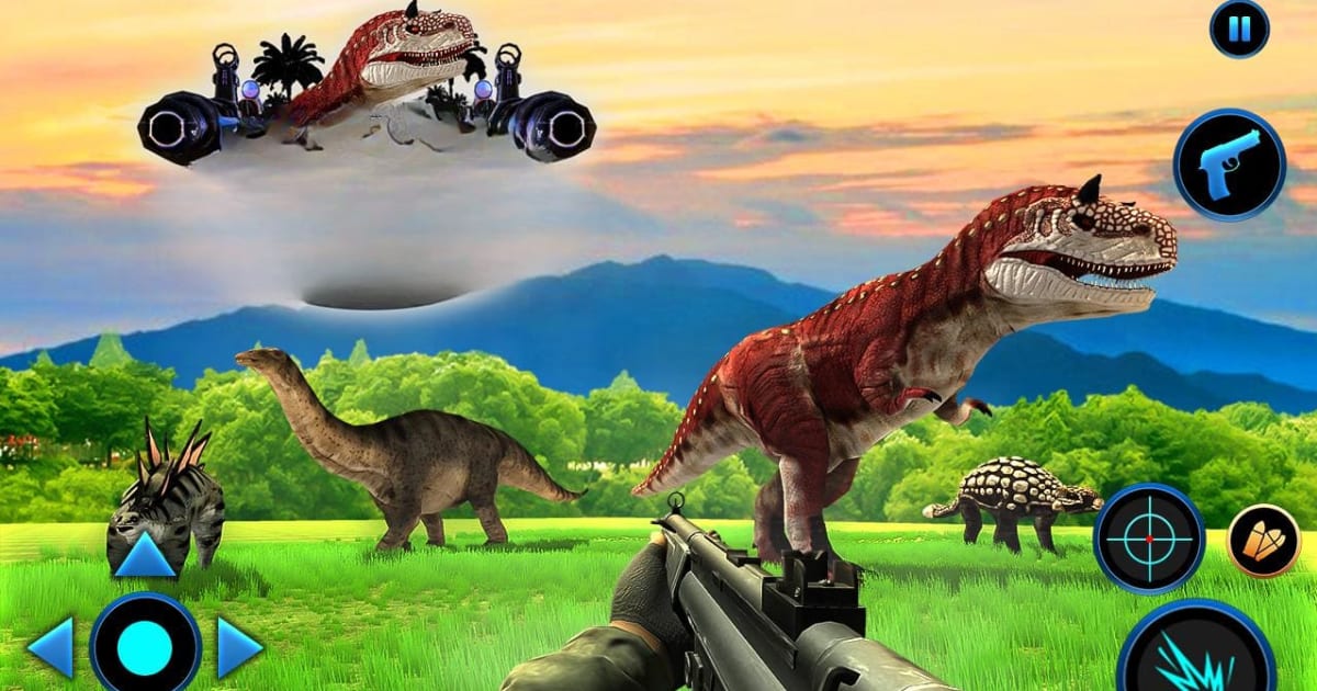 Download & Play Dinosaurs Hunter Wild Jungle Animals Safari on PC & Mac ...