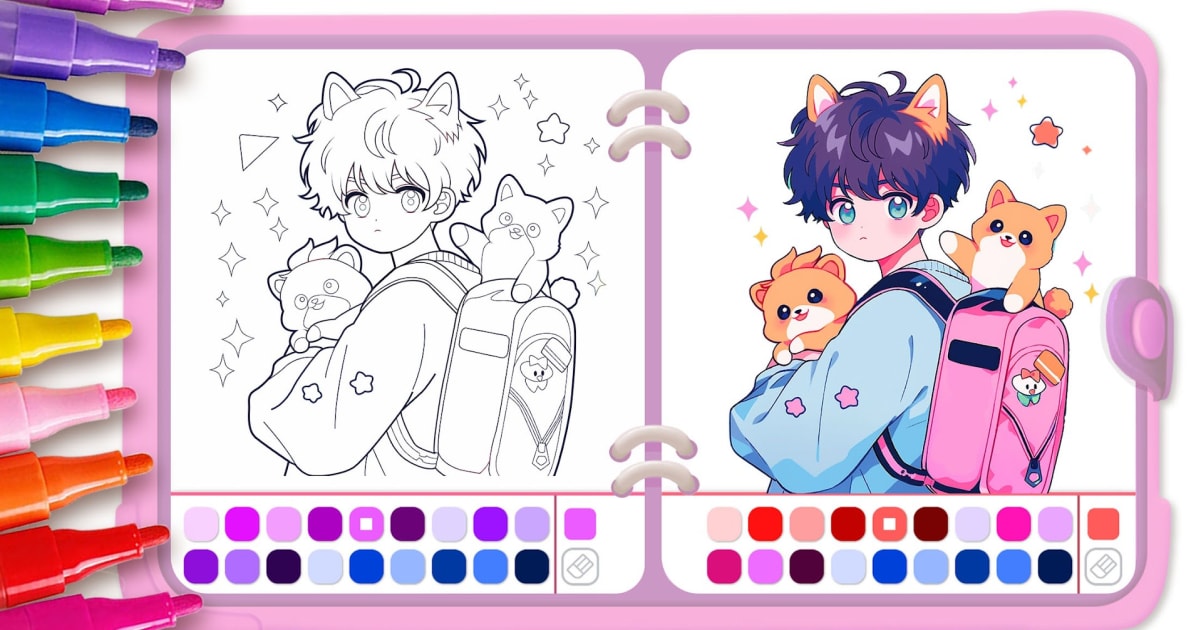 Download & Play Cute Drawing : Anime Color Fan on PC & Mac (Emulator)