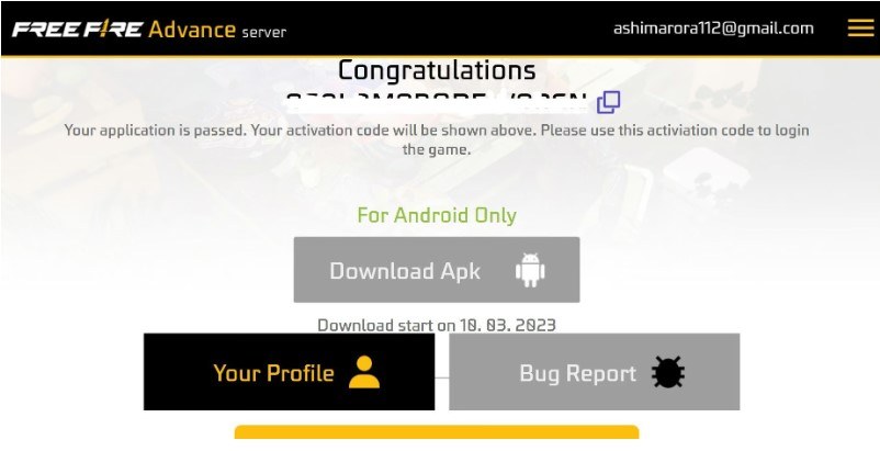 Hướng dẫn đăng ký và chơi thử Free Fire OB39 Advance Server