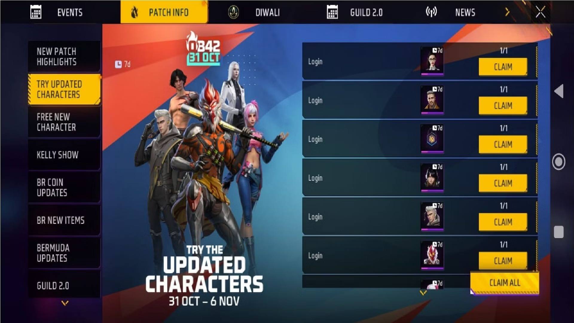 free fire ob42 update date and time in india