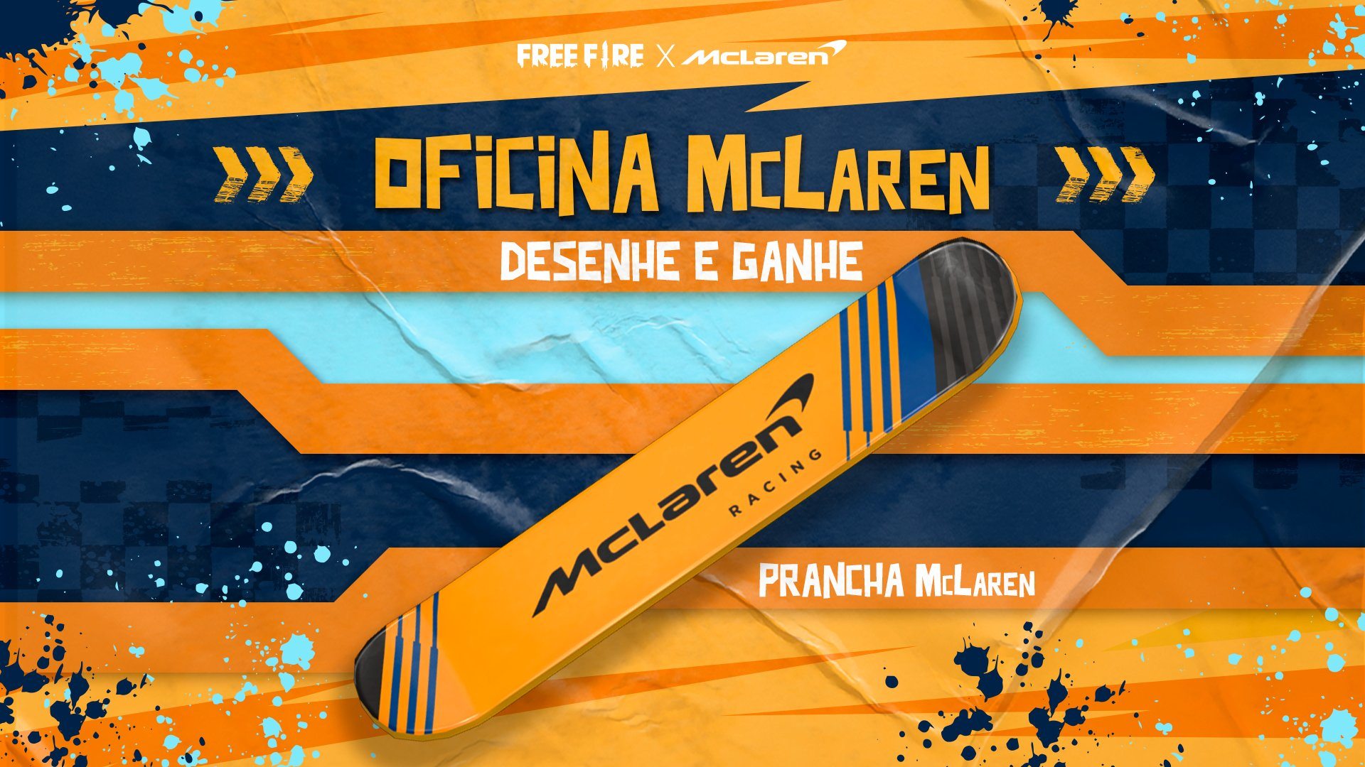 Parceria entre Garena Free Fire e McLaren premia jogadores até o dia 4 de agosto