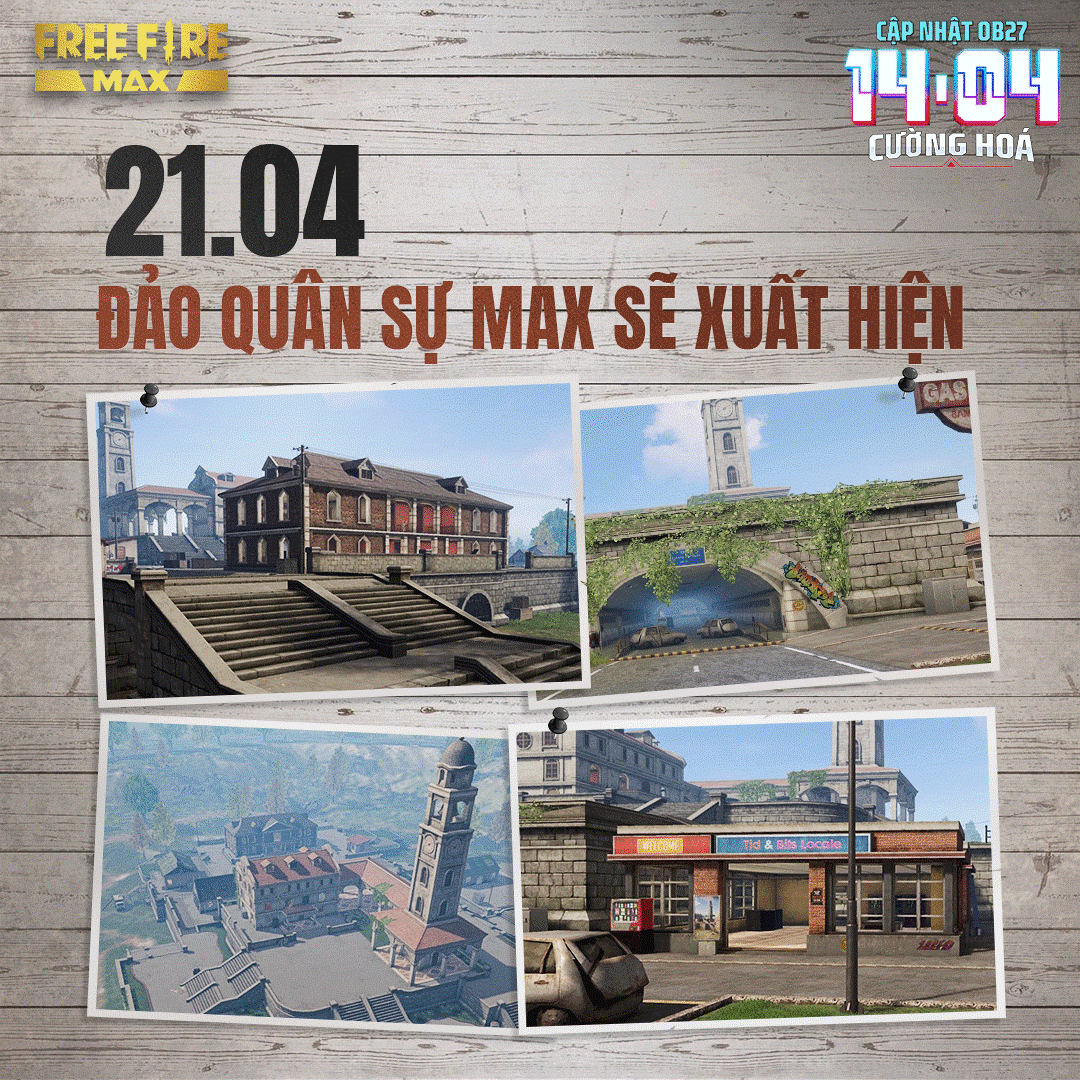 Garena Free Fire MAX trình làng bản đồ Đảo Quân Sự MAX