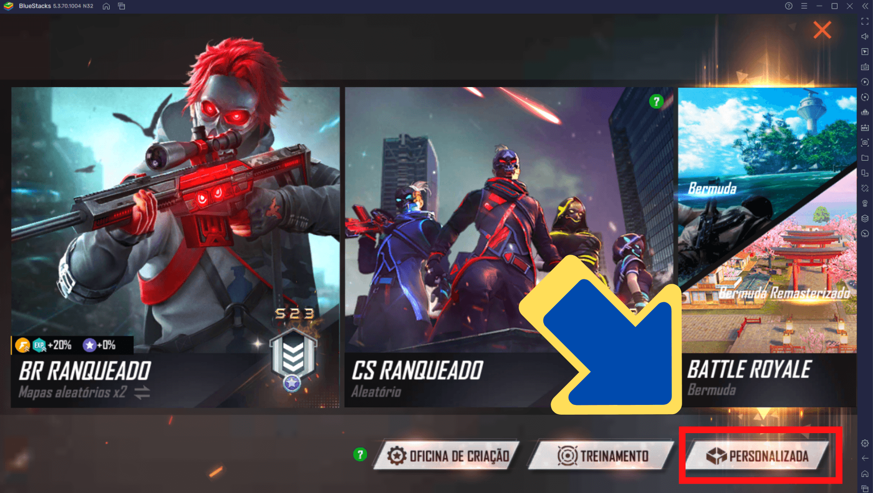 Como jogar Garena Free Fire MAX no novo Contra Squad 6v6