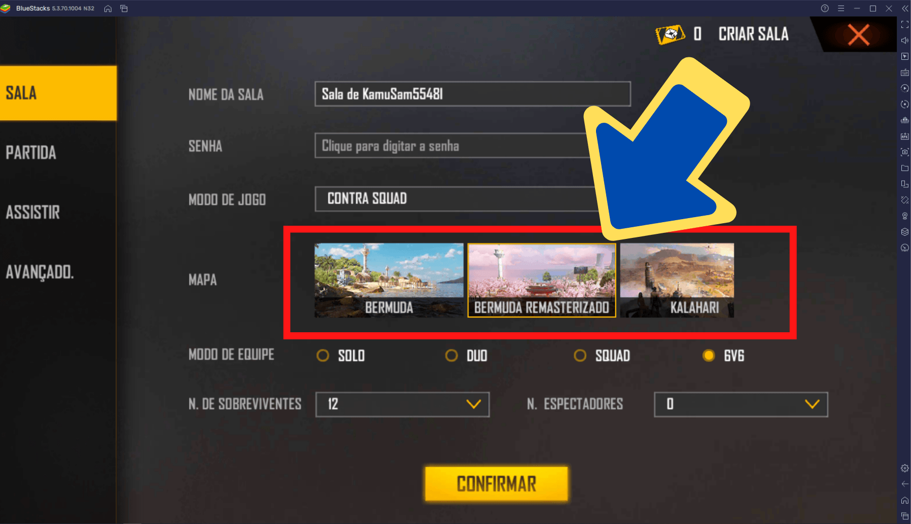 Como jogar Garena Free Fire MAX no novo Contra Squad 6v6