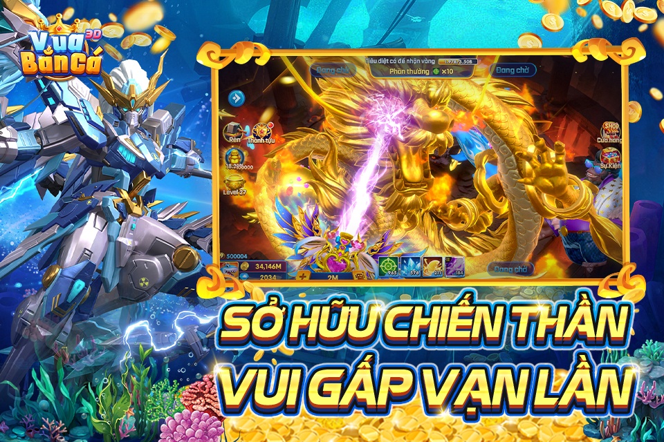 Thể hiện kỹ năng bắn cá điêu luyện trong Vua Bắn Cá trên PC với BlueStacks