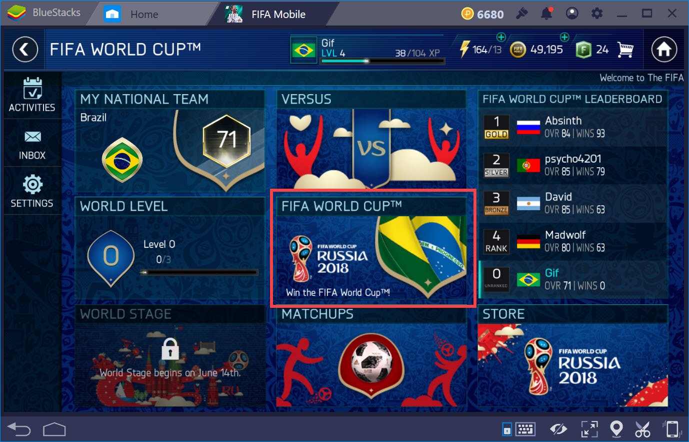 Cách chơi chế độ FIFA World Cup 2018 trong FIFA Mobile