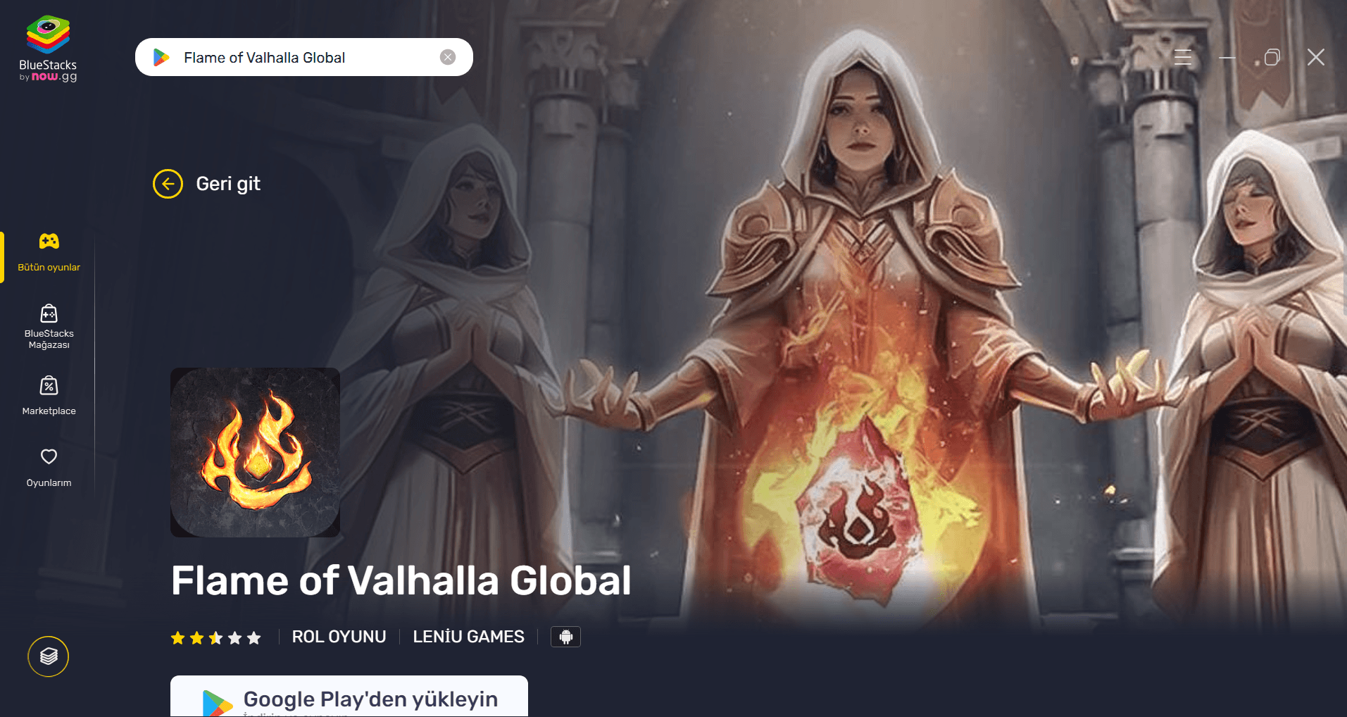 BlueStacks ile PC'de Flame of Valhalla Global Nasıl Oynanır