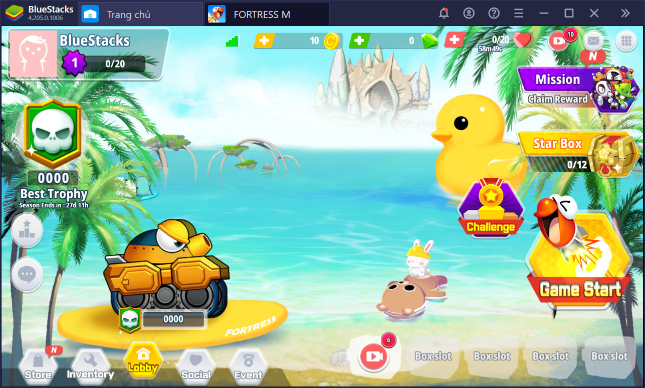 Trở lại tuổi thơ “Gunbound/Gunny” với FortressM trên BlueStacks